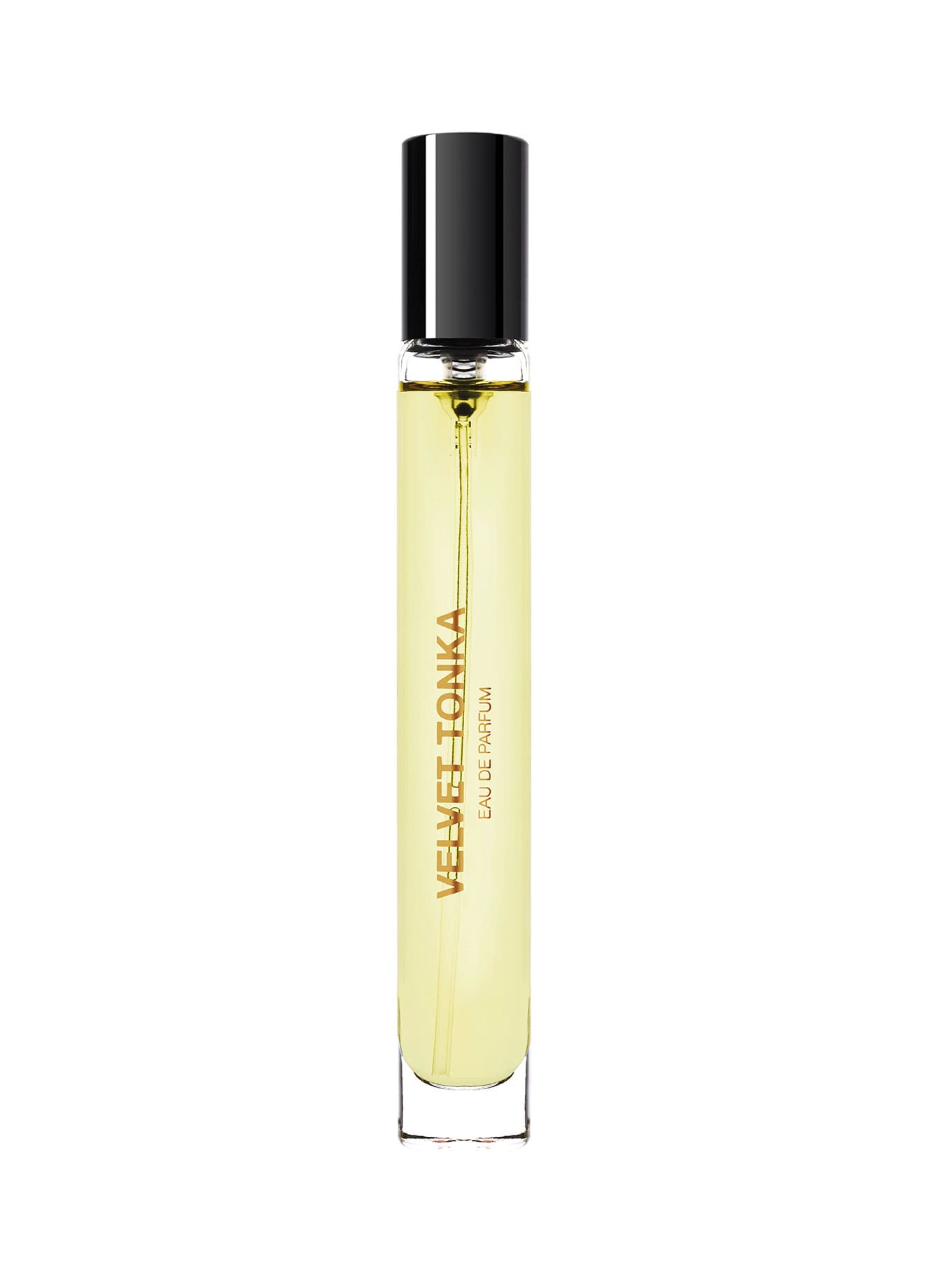 Frasco de perfume Velvet Tonka de BDK en formato de 10 ml, ideal para llevar en viajes.