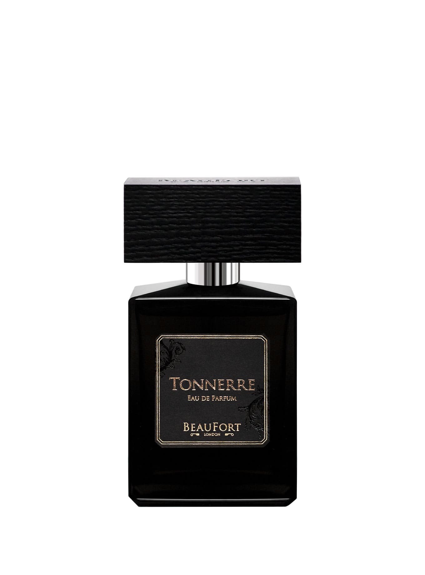 El hermoso frasco de perfume Tonnerre, de la marca Beaufort