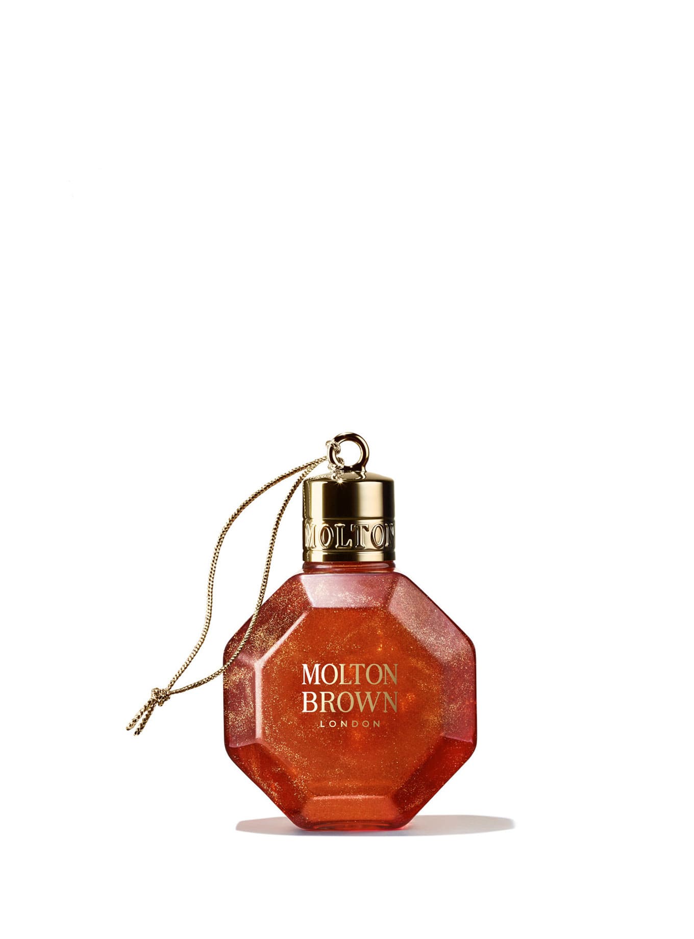 Bauble de Molton Brown con aroma de mandarina y especias. Adorno navideño lujoso y ecológico.